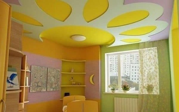 Матовый потолок в детской комнате