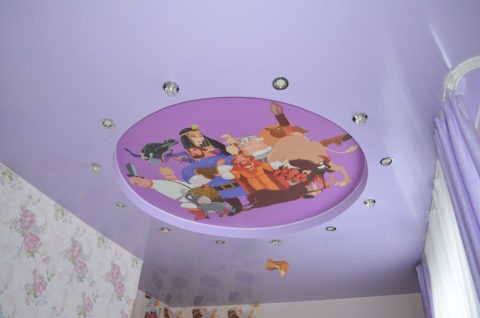натяжной потолок в детскую комнату - вредны ли натяжные потолки
