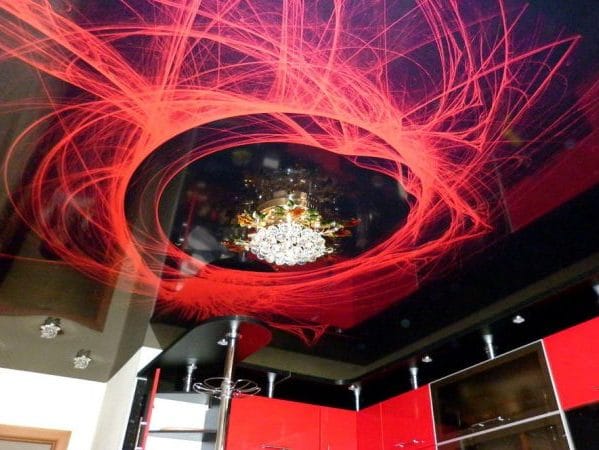 3D светящийся декоративный натяжной потолок